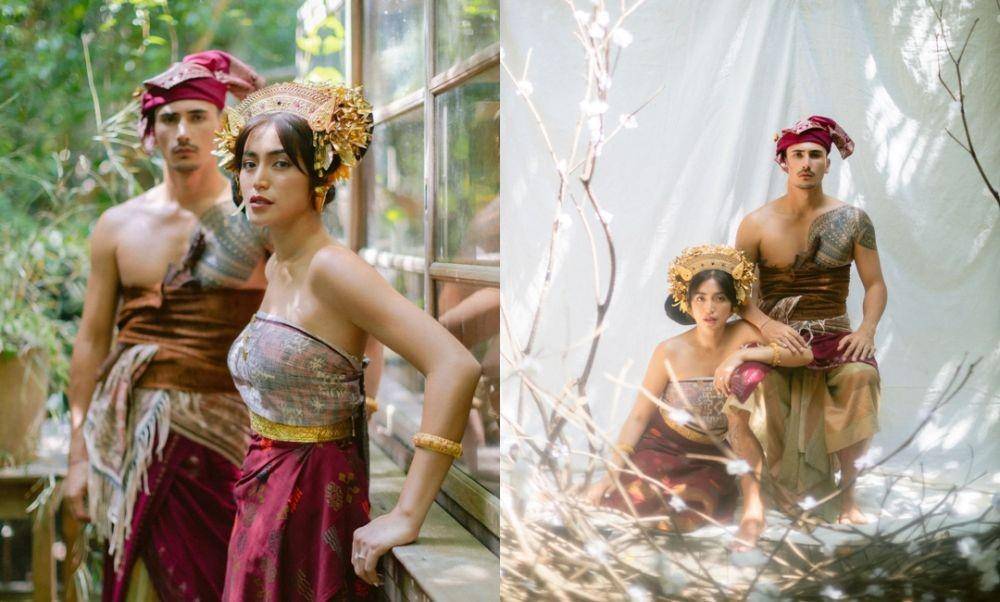 Prewedding Jessica Iskandar dan Vincent Verhaag dengan adat Bali. (Joe Setiawan via Instagram.com/inijedar)