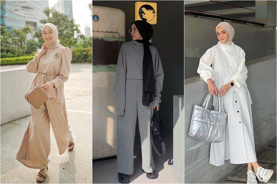 Style Indah Nada Puspita, Fita Wulansari, dan Yure Zalina (instagram.com/indahnadapuspita | instagram.com/fitawww | (instagram.com/yurezalina)