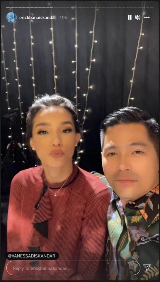 Erick Bana Iskandar dan Vanessa Iskandar di nikahan Vincent-Jedar (Instagram.com/erickbanaiskandar/)
