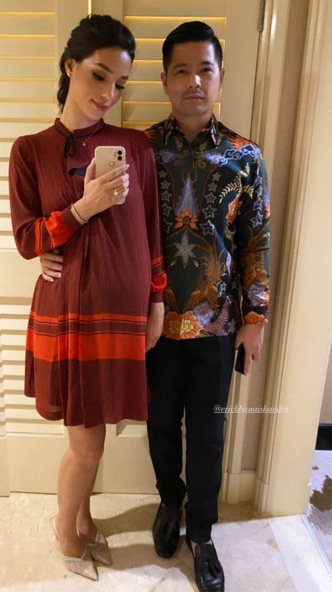 Erick Bana Iskandar dan Vanessa Iskandar di nikahan Vincent-Jedar (Instagram.com/vanessadiskandar/)