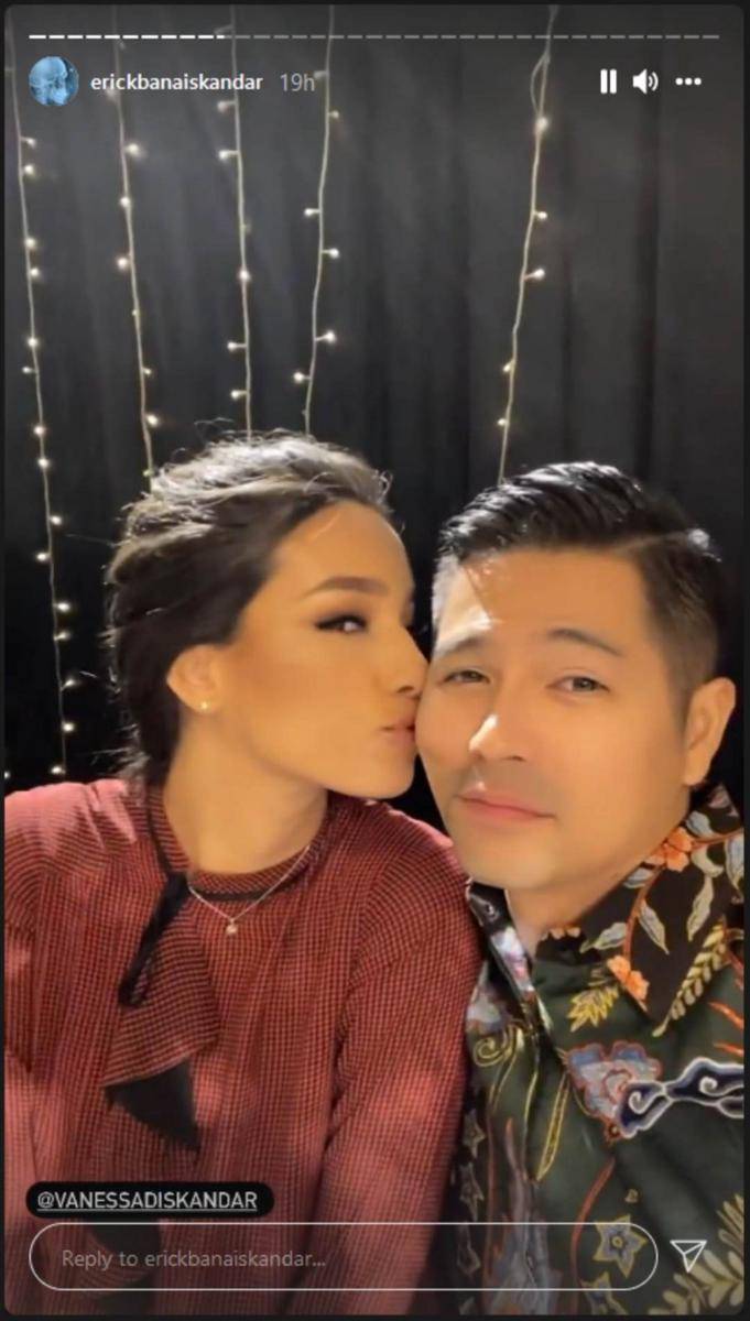 Erick Bana Iskandar dan Vanessa Iskandar di nikahan Vincent-Jedar (Instagram.com/erickbanaiskandar/)