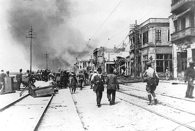 Kebakaran besar di Tesalonika pada tahun 1917 (commons.wikimedia.org/Philly boy92)