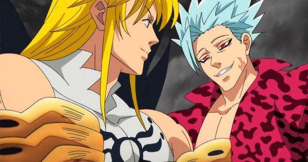 Meliodas dan Ban. (Dok. Studio Deen/Nanatsu no Taizai)