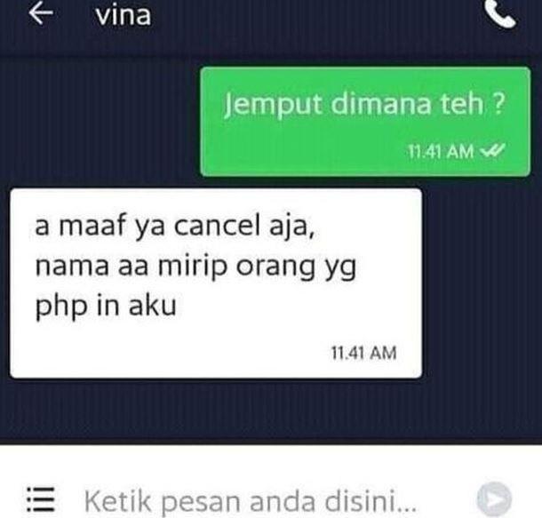chat driver gak jadi jemput penumpang (instagram.com/newdramaojol.id)