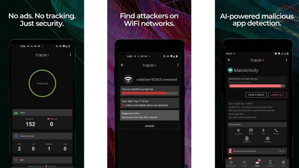 ilustrasi Traced Mobile Security (apkpure.com)