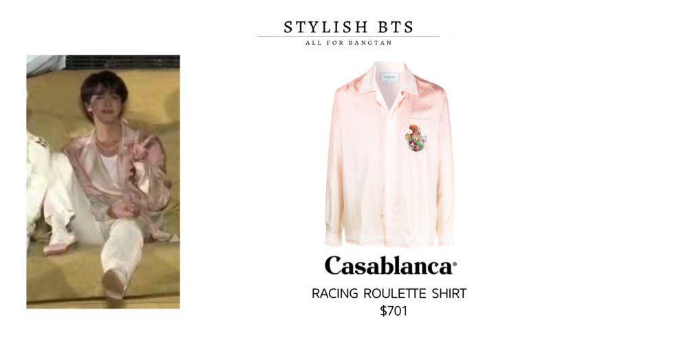 harga fashion item Jin BTS di Konser Permission to Dance On Stage (twitter.com/bts_stylish)