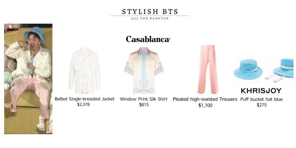 harga fashion item J-Hope BTS di Konser Permission to Dance On Stage (twitter.com/bts_stylish)