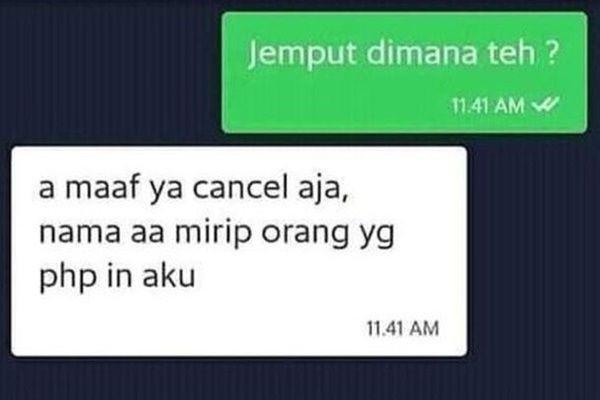chat driver gak jadi jemput penumpang (instagram.com/newdramaojol.id)