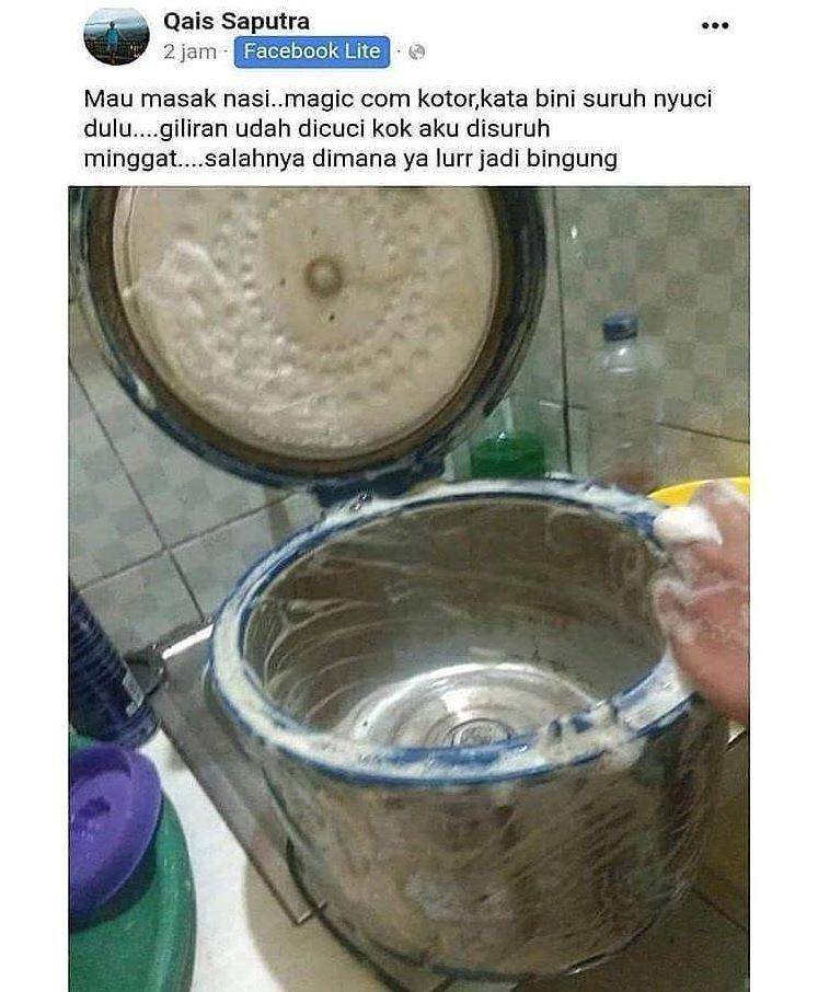 status medsos bapak lagi masak (facebook/qais saputra)