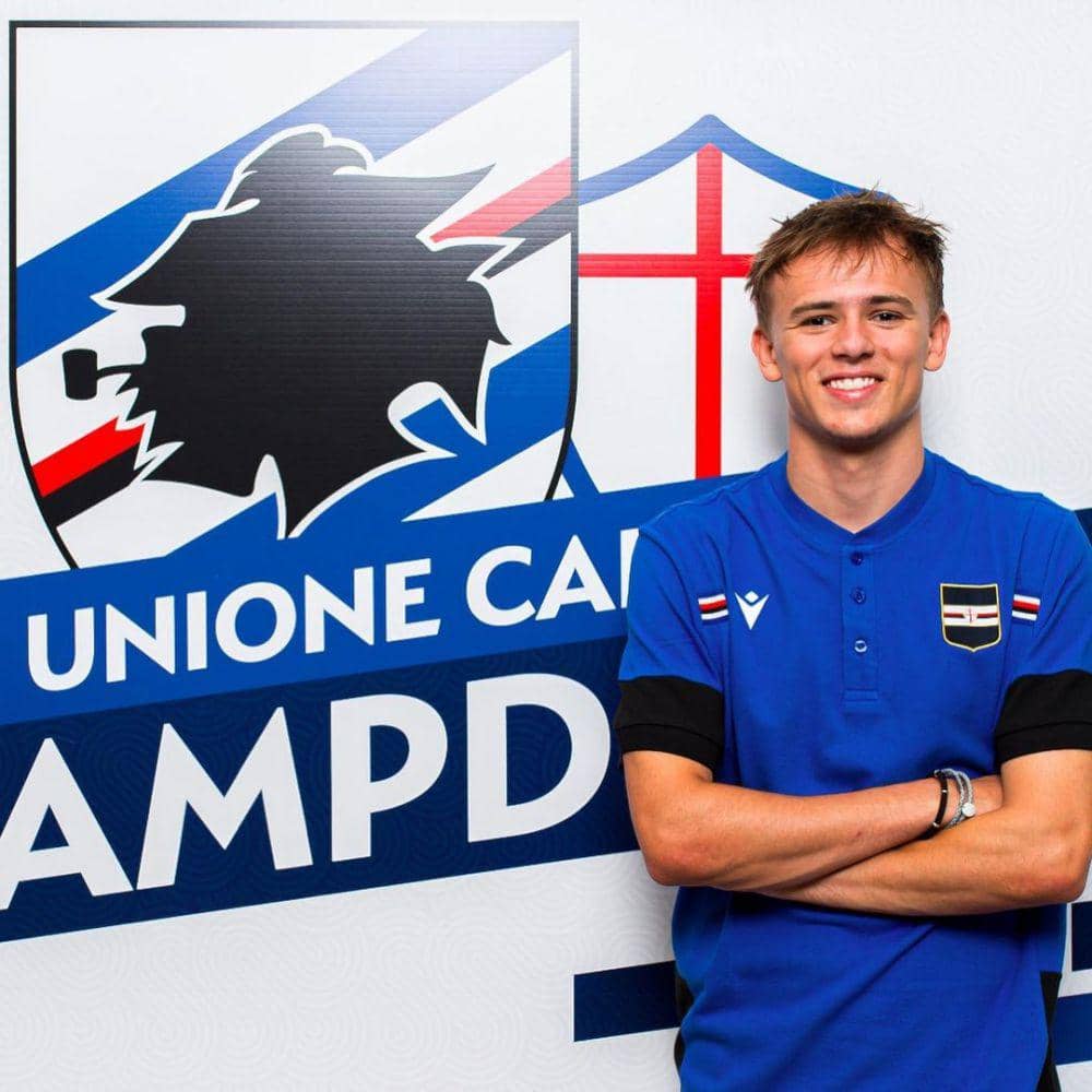 Mikkel Damsgaard saat direkrut Sampdoria (Instagram.com/mikkeldamsgaard00)