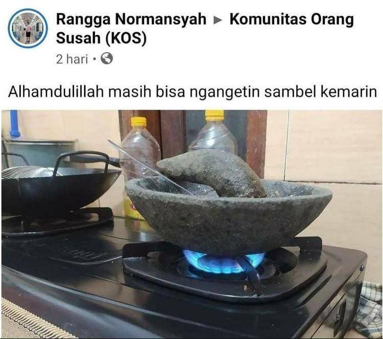 status medsos bapak lagi masak (instagram.com/receh.id)
