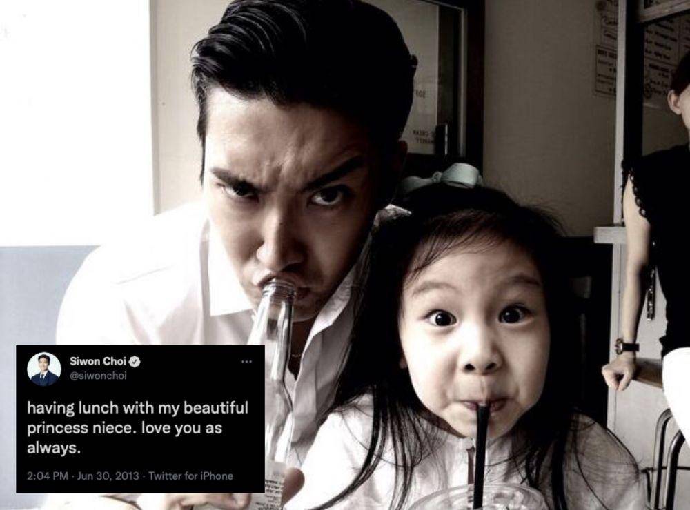 Choi Siwon dan keponakan (twitter.com/choisiwon)