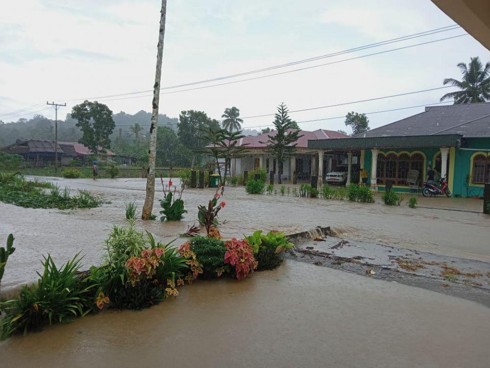 Pemukiman di Kabupaten Nias terendam banjir. (Dok BNPB)