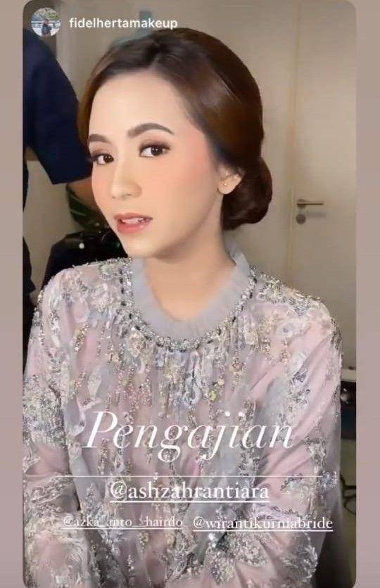 pengajian pranikah Ashilla Zahrantiara (instagram.com/wirantikurniabride)