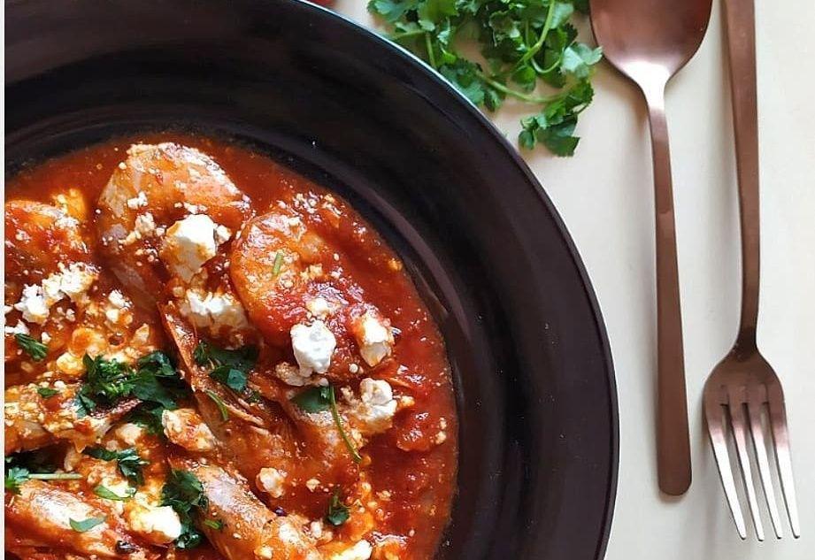 garides saganaki (instagram.com/foodouple.gr)