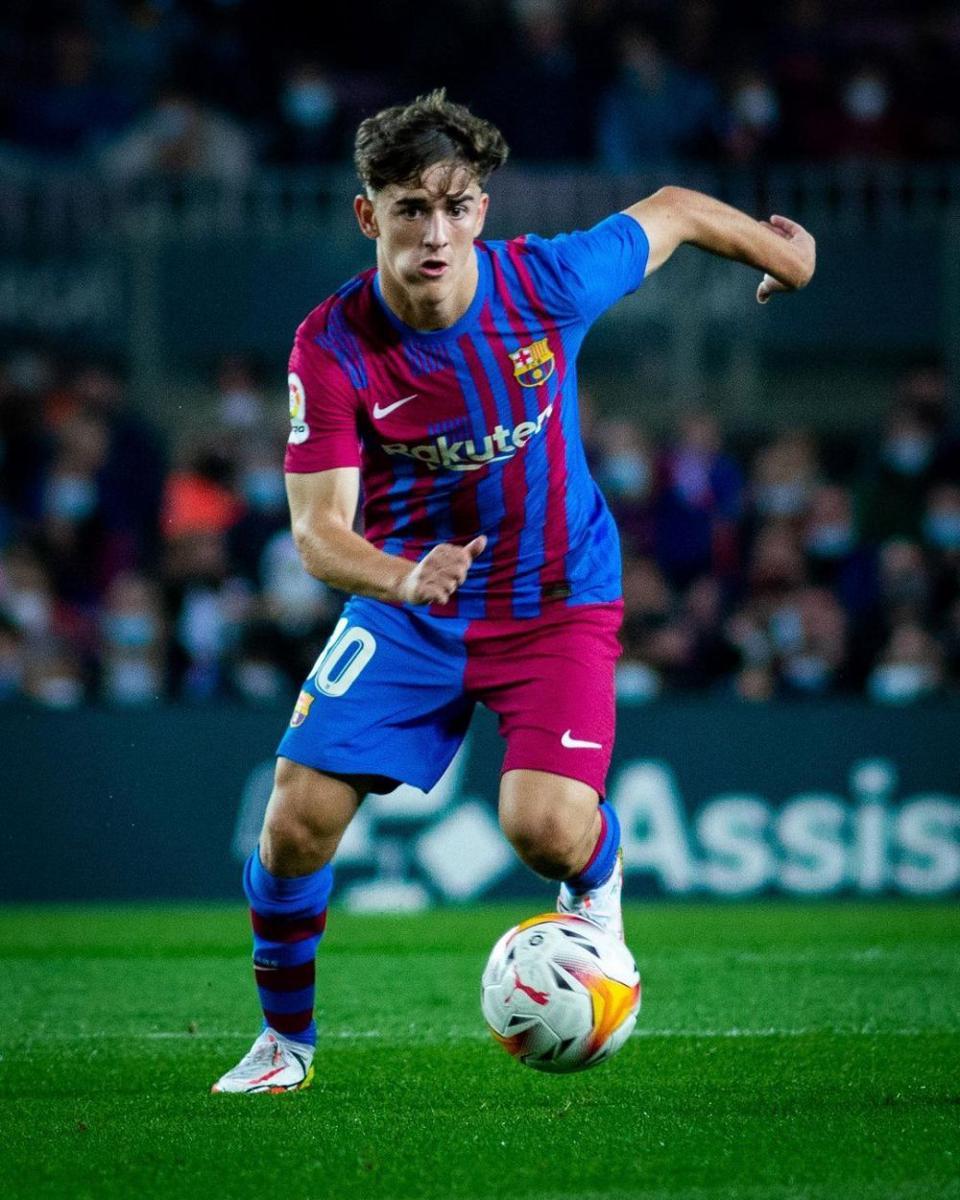Pablo Gavi saat pertandingan El-Classico (Instagram.com/fcbarcelona)