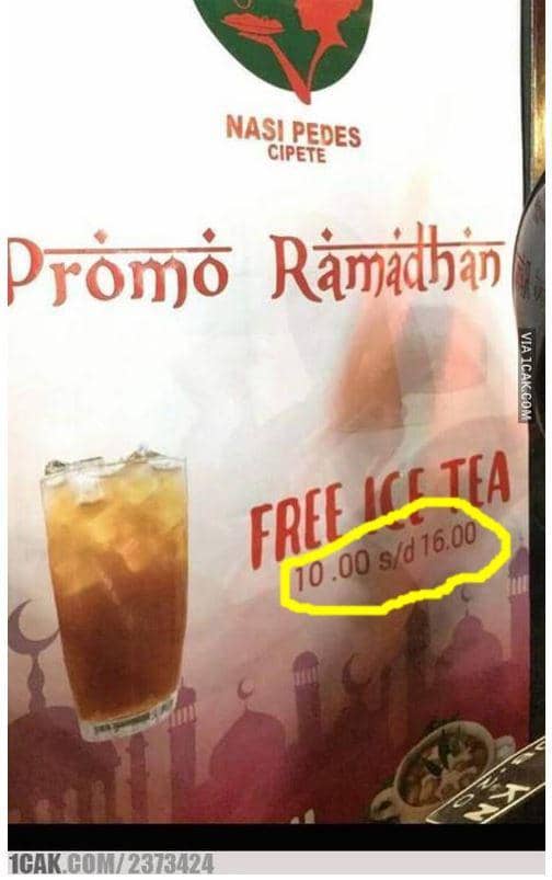 tulisan di spanduk promo (1cak.com)