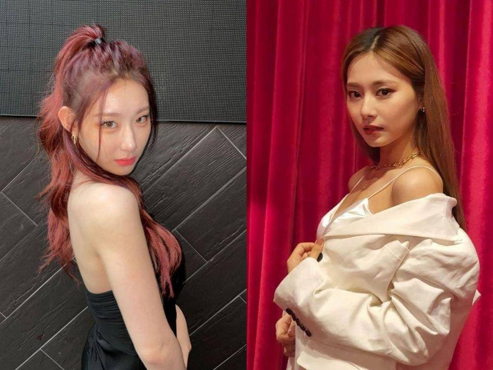 Chaeryeong ITZY dan Tzuyu Twice (instagram.com/itzy.all.in.us | instagram.com/twicetagram))