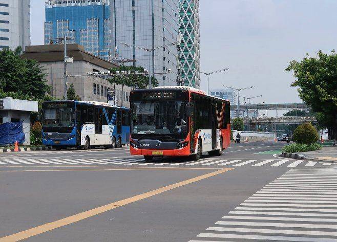Ilustrasi jalur Transjakarta (twitter.com/PT_Transjakarta)