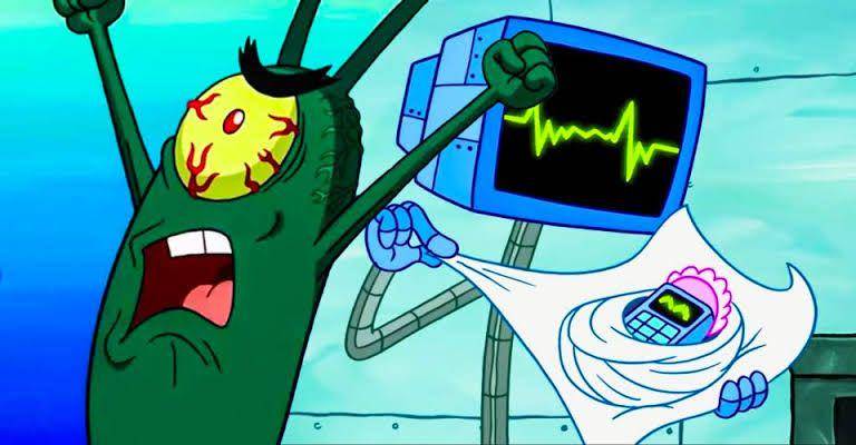 karakter Plankton, Karen, dan Chip Plankton II (dok. Nickelodeon/SpongeBob SquarePants)