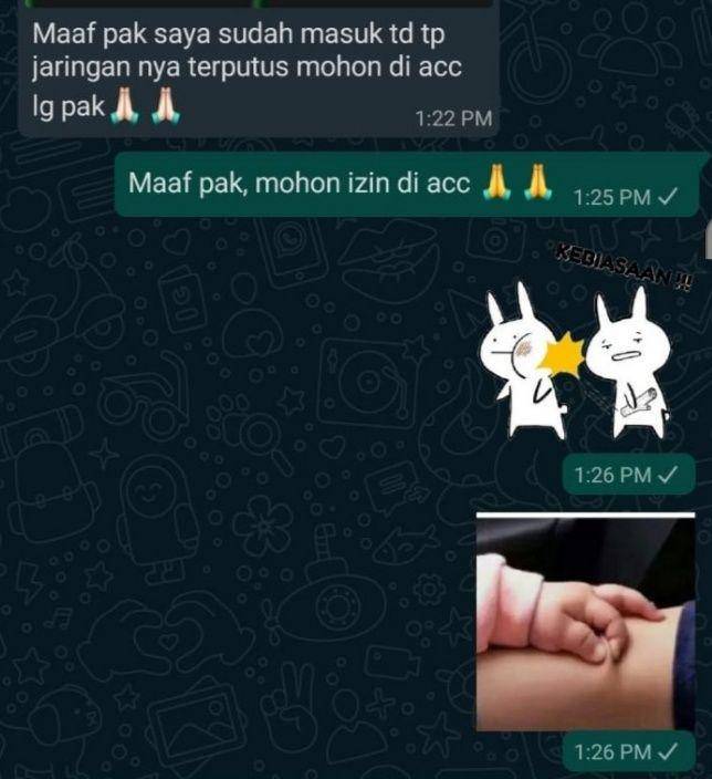 chat lucu salah kirim stiker (twitter.com/pesanclueindonesia)