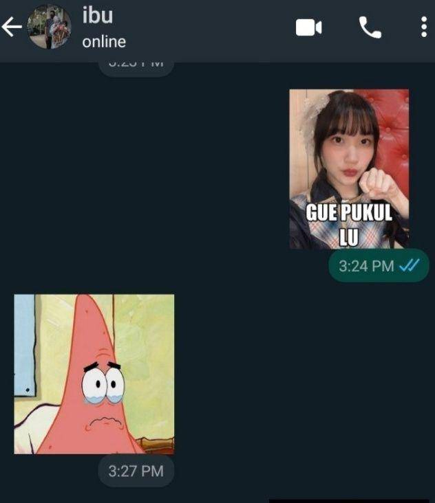 chat lucu salah kirim stiker (instagram.com/chatlucukok)