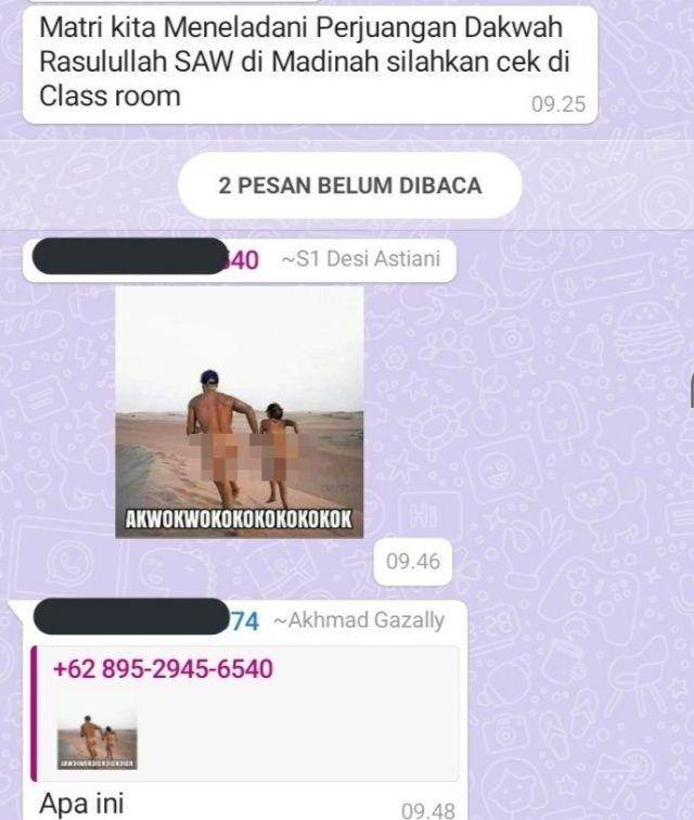 chat lucu salah kirim stiker (twitter.com/txtdariwa)