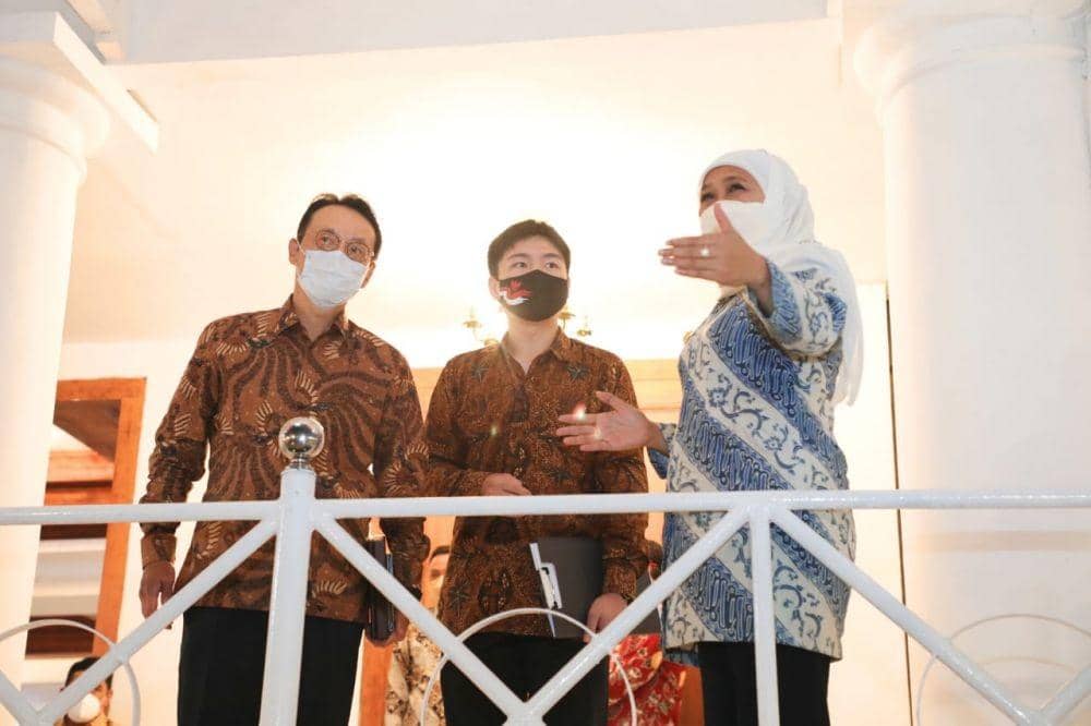 Kunjungan Dubes Jepang ke Gedung Negara Grahadi, Surabaya. Dok. Humas Pemprov Jatim.