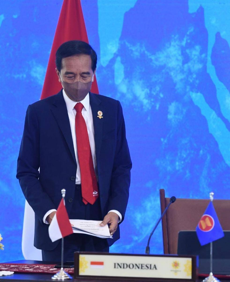 Presiden Jokowi hadiri KTT ASEAN ke-38 pada Selasa (26/10/2021). (dok. Biro Pers Kepresidenan)