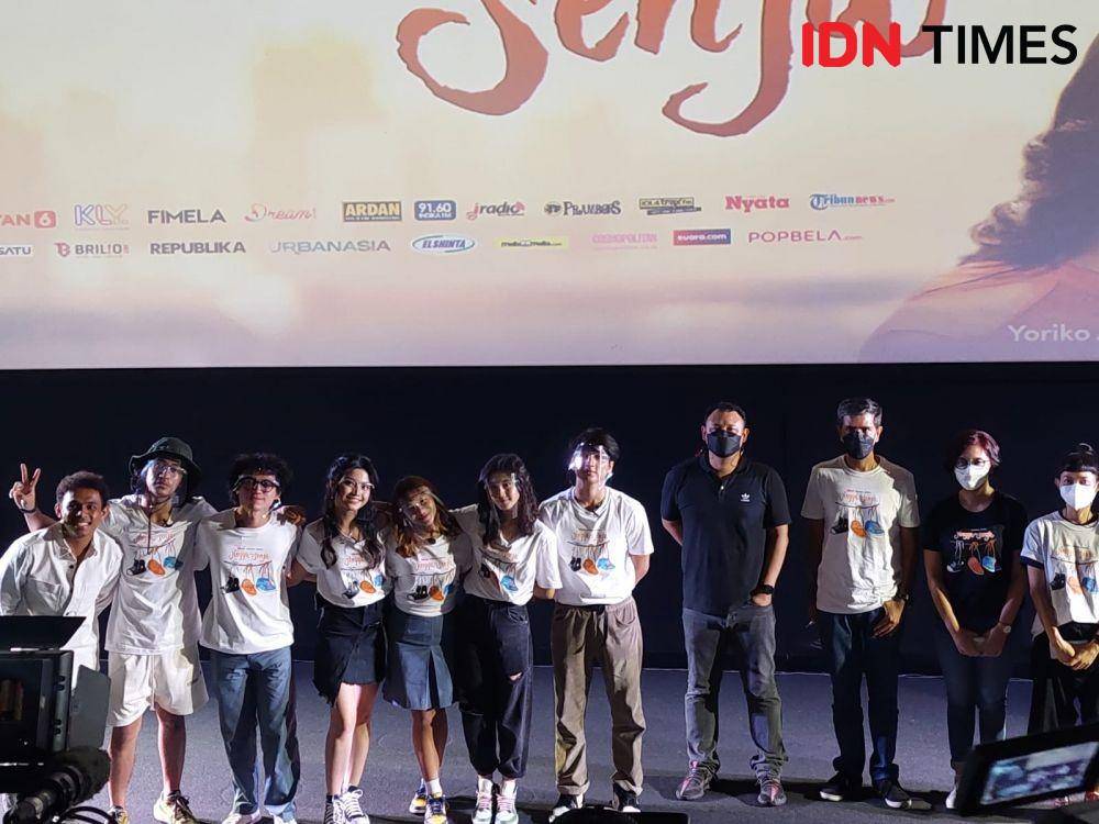 Press Conference & Gala Premiere Jingga dan Senja pada Senin 25/10/2021 (IDN Times/Erfah Nanda)