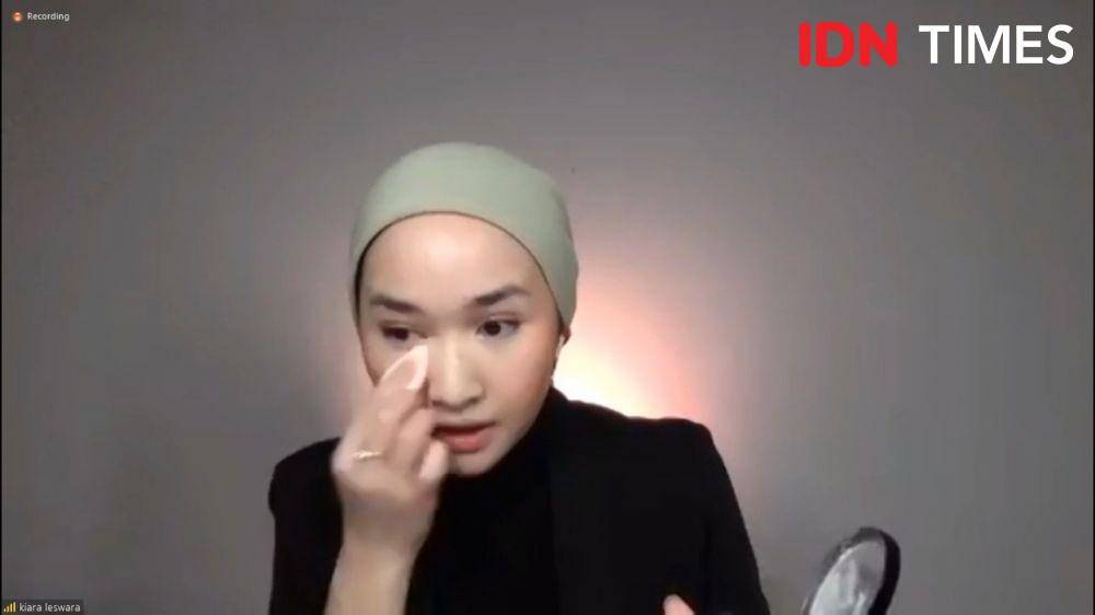 Virtual Media Gathering: Peluncuran Tokopedia Beauty Awards 2021 dan Makeup Class. Senin (25/10/2021). (IDN Times/Annisa Nisrina)