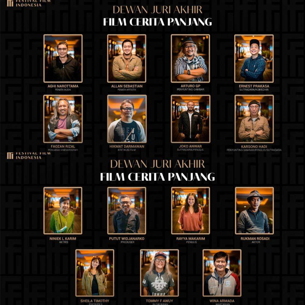 daftar juri film cerita panjang (dok. Festival Film Indonesia)