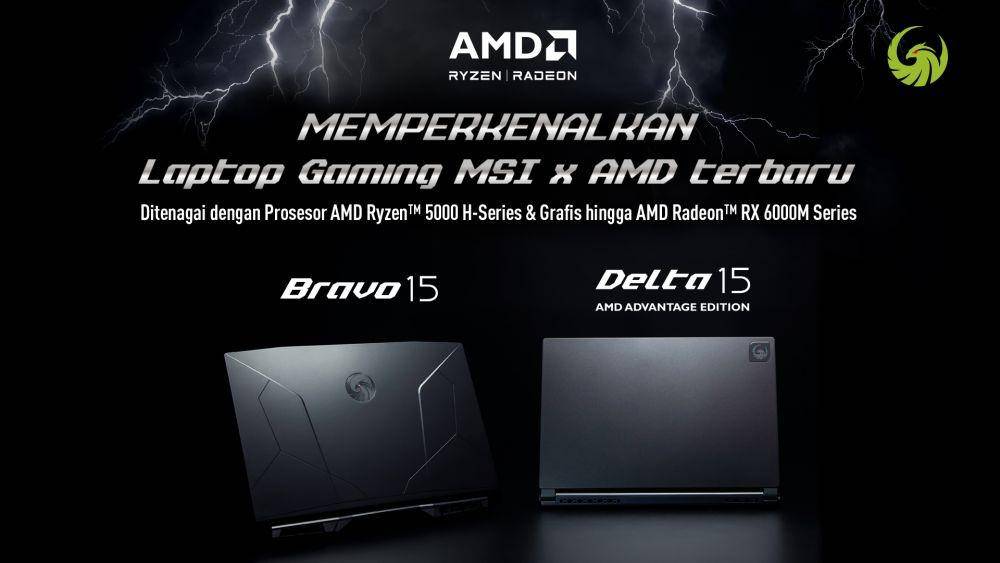 Laptop gaming keluaran MSI terbaru, Brava 15 dan Delta 15. (Dok. MSI)