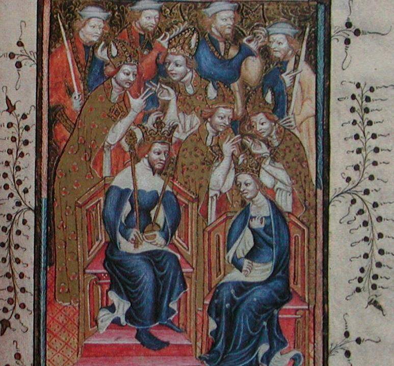 Anne dari Bohemia dan suaminya Raja Richard II dari Inggris (medievalists.net)