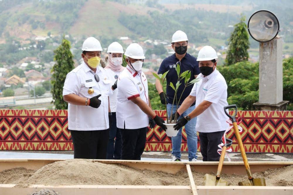 Pemerintah secara resmi memulai realisasi pembangunan proyek Bakauheni Harbour City (BHC) di Menara Siger. (IDN Times/Istimewa)