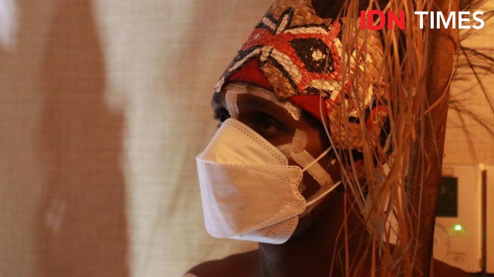 Hutan Kota Gelar Pameran Ukiran Kamoro Kenalkan Budaya Papua