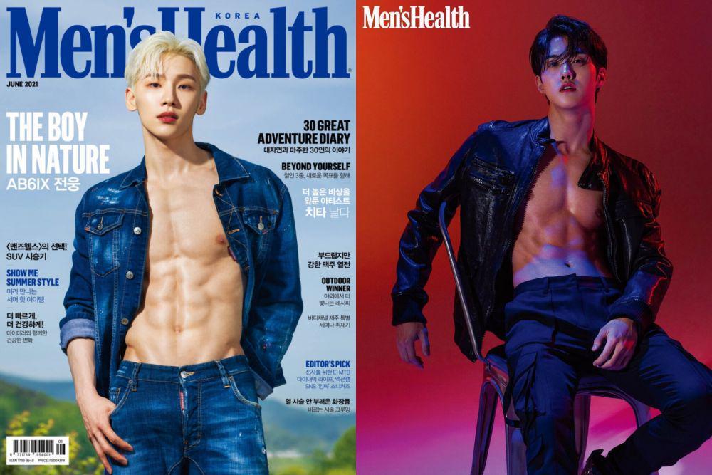10 Gaya Idol KPop Pamer Perut Six Pack di Majalah Men's Health Korea
