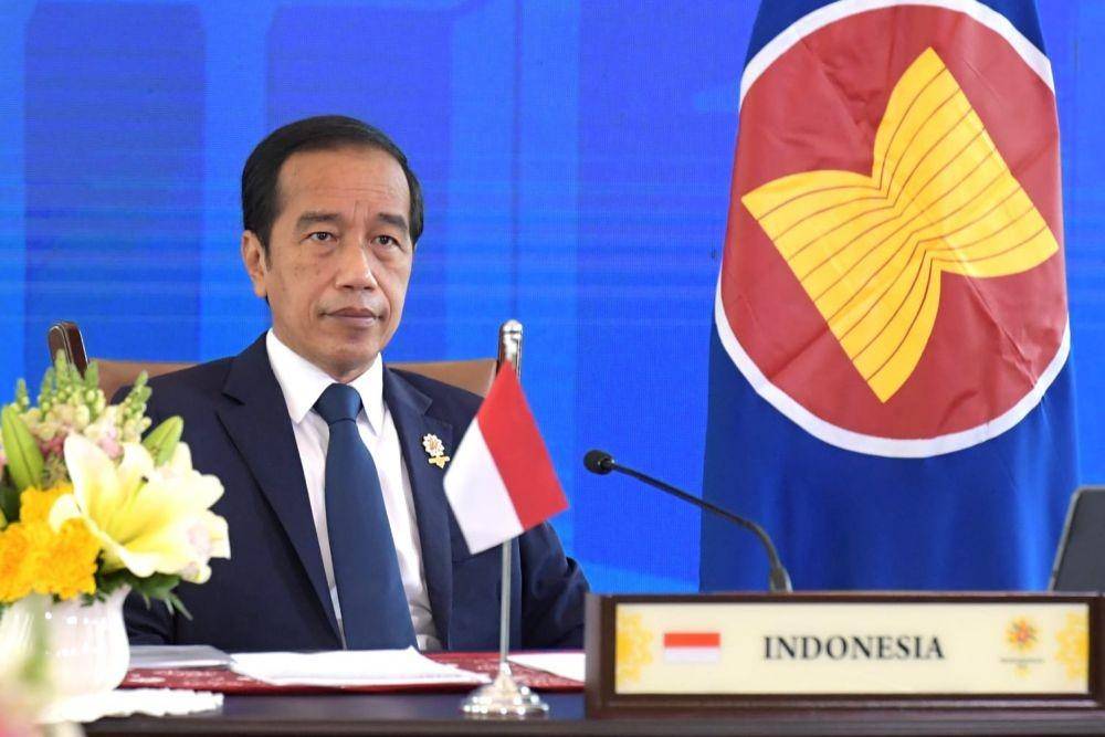 Presiden Jokowi hadiri KTT ASEAN-Jepang pada Rabu (27/10/2021). (dok. Biro Pers Kepresidenan)