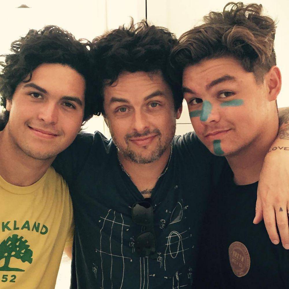 Joey Armstrong, Billie Joe Armstrong, Jakob Armstrong (instagram.com/mnnesotagirl)