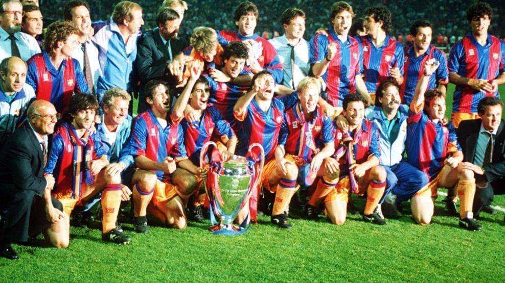Ronald Koeman dan skuad Barcelona 1991/1992 menjadi juara Liga Champions. (uefa.com)