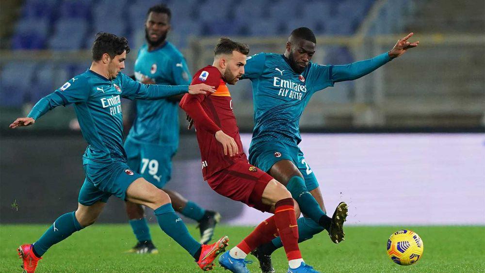 Duel AS Roma vs AC Milan di Serie A. (acmilan.com)