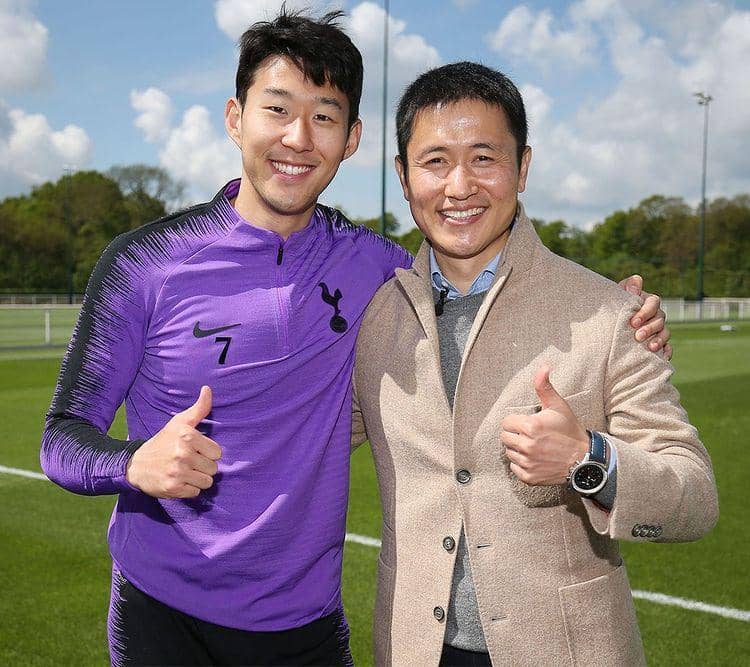 Potret Son Heung Min dan Lee Young Pyo (instagram.com/spursofficial)