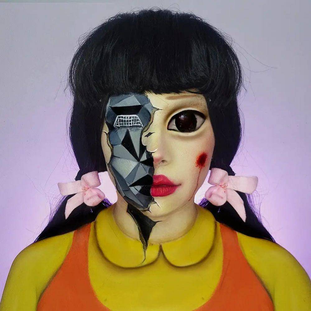 Makeup Boneka Squid Game (Instagram.com/_nekita_)