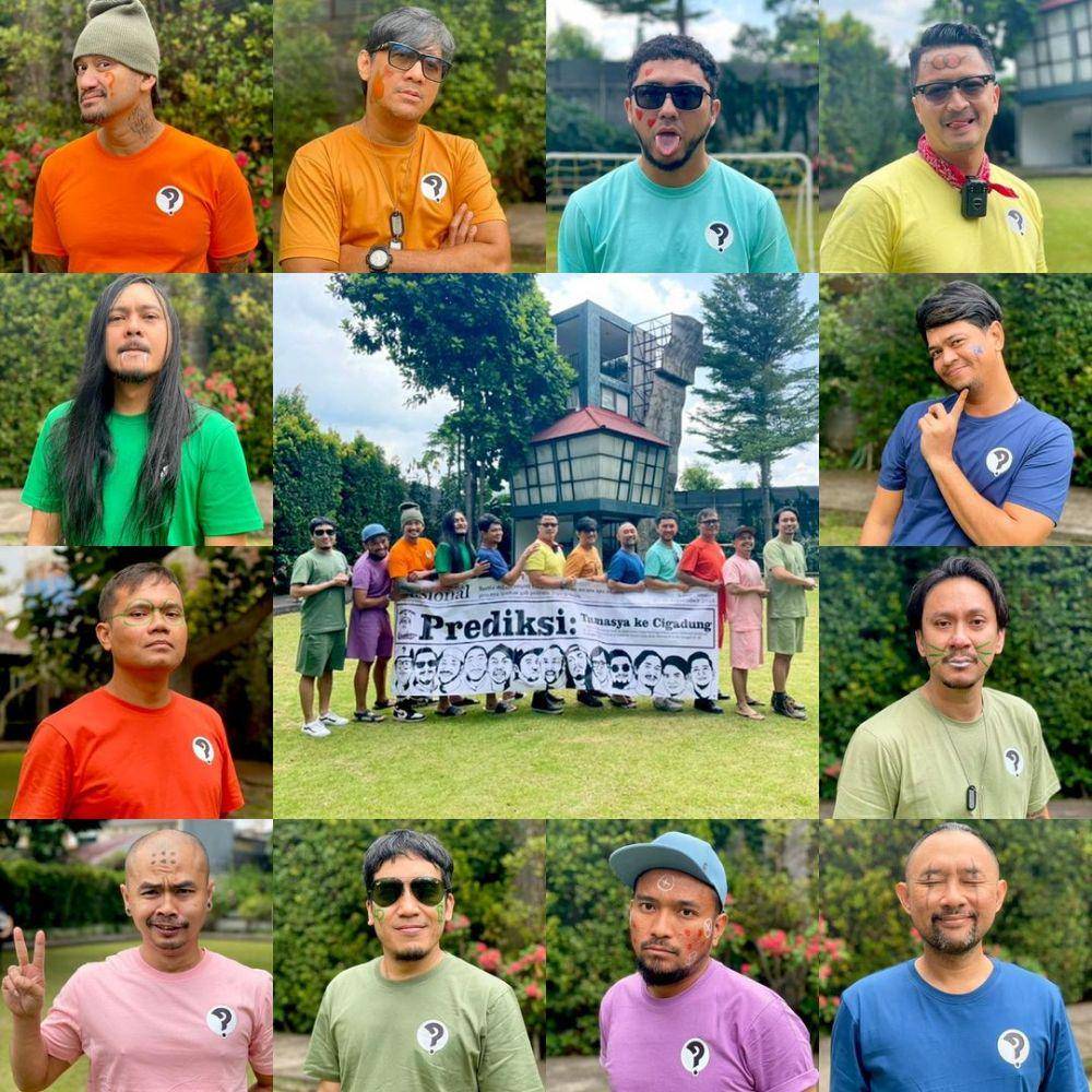 kolase potret Andre Taulany dan anggota The Prediksi (instagram.com/andreastaulany)