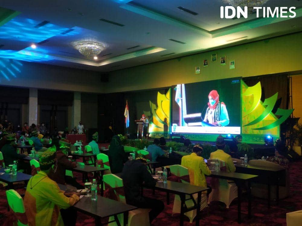 UIN Raden Intan Lampung terpilih menjadi tuan rumah penyelengara kegiatan The 1st National Student Leaders on Sustainability Meeting (NSLSM) 2021. (IDN Times/Tama Yudha Wiguna)
