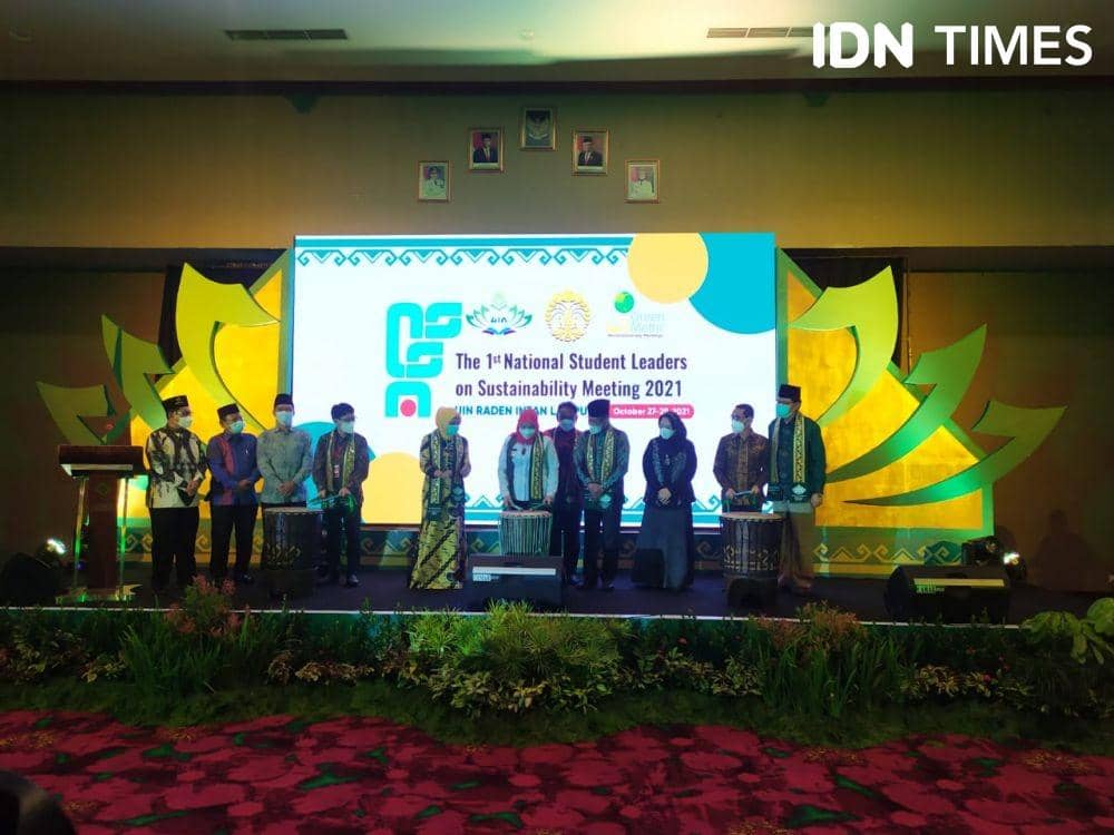 UIN Raden Intan Lampung terpilih menjadi tuan rumah penyelengara kegiatan The 1st National Student Leaders on Sustainability Meeting (NSLSM) 2021. (IDN Times/Tama Yudha Wiguna)