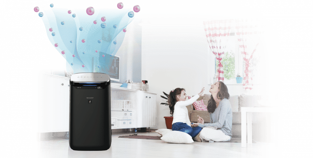 ilustrasi penggunaan AIoT Air Purifier (id.sharp)