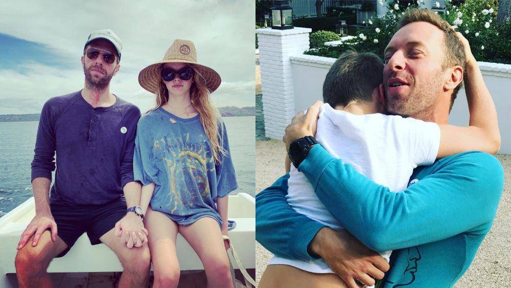 Kolase: Chris Martin, Apple Martin | Moses Martin, Chris Martin (instagram.com/gwynethpaltrow)
