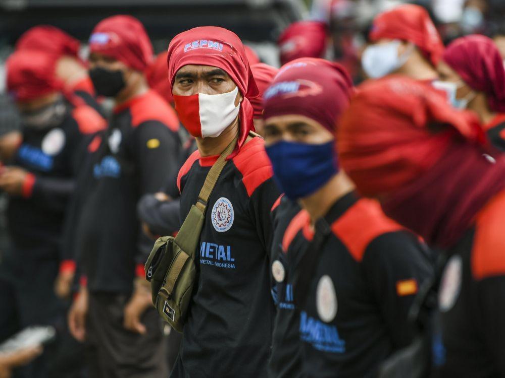 Geruduk Istana, Aliansi Buruh-Mahasiswa Tuntut 13 Hal ke Jokowi-Ma'ruf