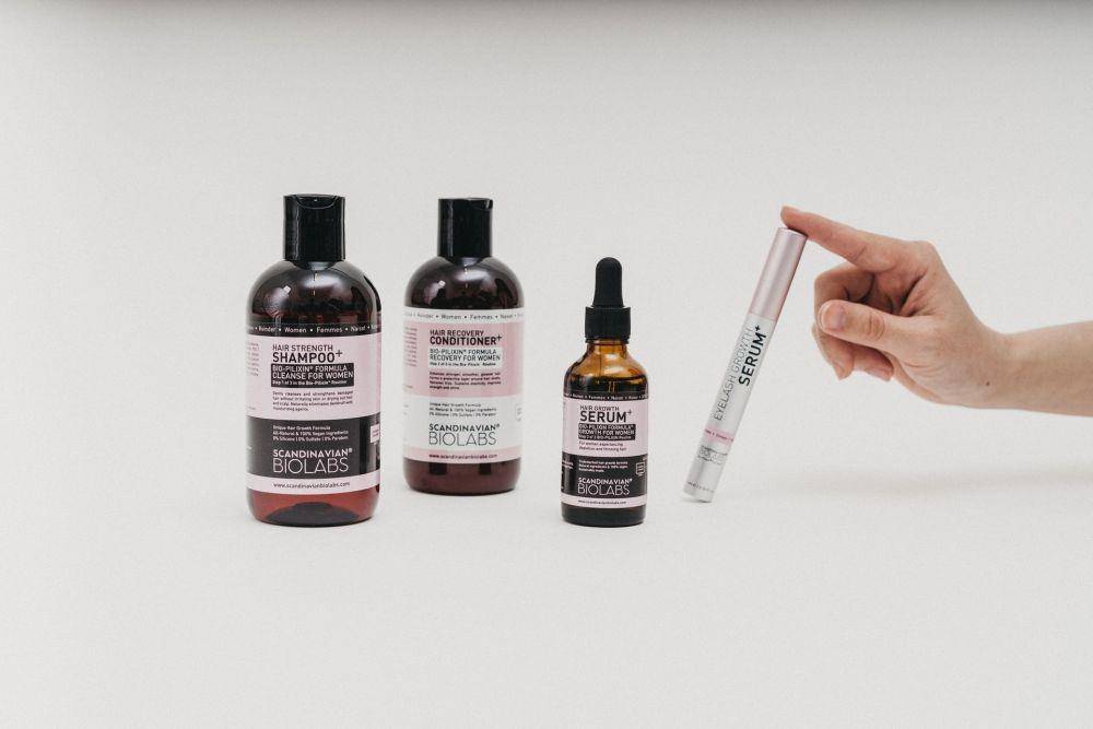 Ilustrasi produk perawatan kulit kepala (unsplash.com/Scandinavian Biolabs)